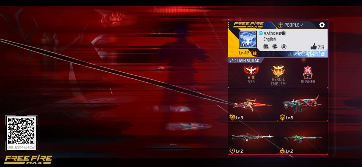 Game account sale Free Fire